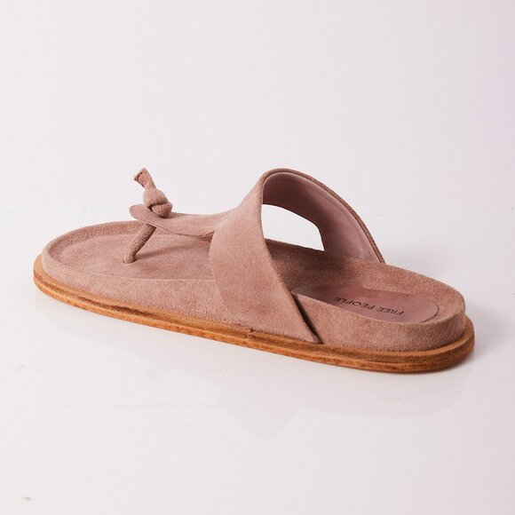 FREE PEOPLE Mika Footbed Sandals / Orchid Ice Suede - Picture 6 of 12